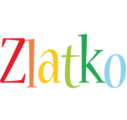 Zlatko birthday logo