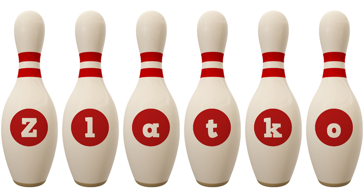 Zlatko bowling-pin logo