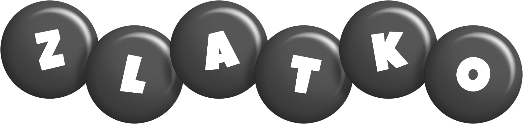 Zlatko candy-black logo