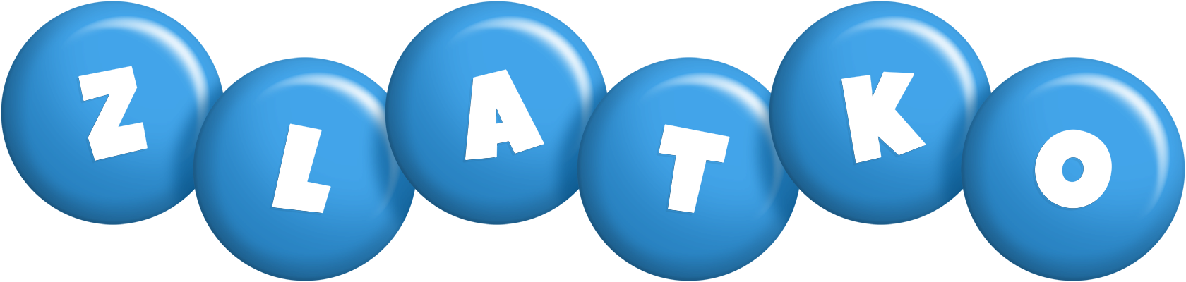 Zlatko candy-blue logo