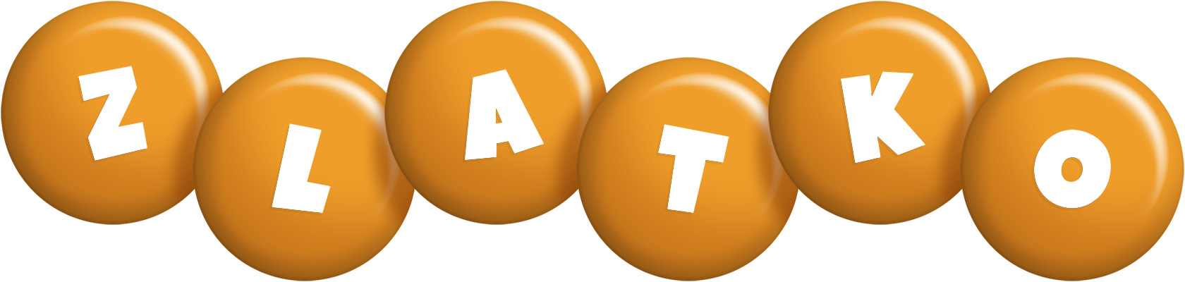 Zlatko candy-orange logo
