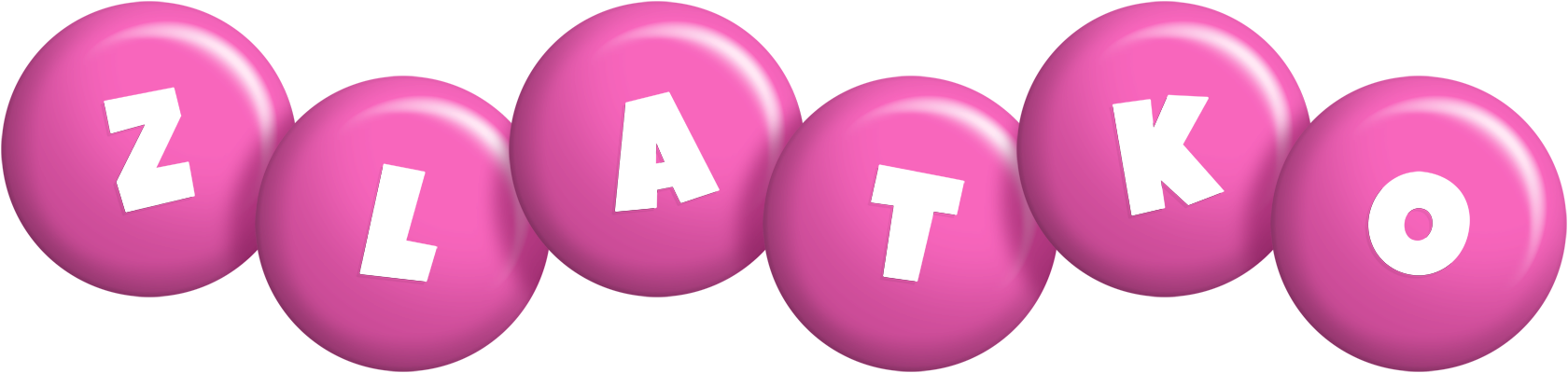 Zlatko candy-pink logo