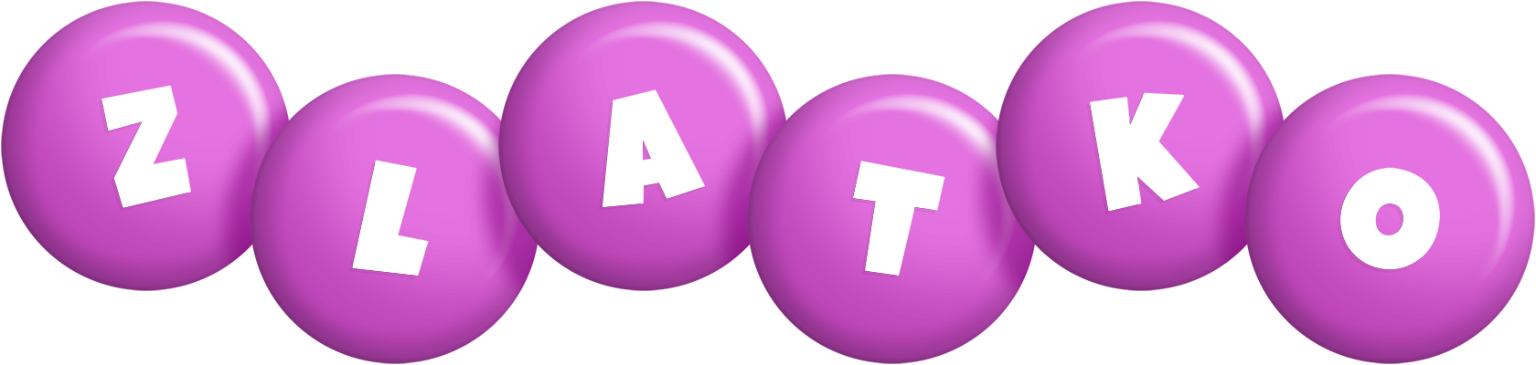 Zlatko candy-purple logo