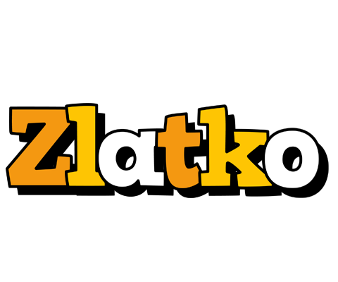 Zlatko cartoon logo