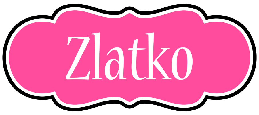 Zlatko invitation logo