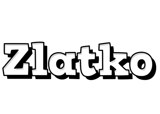 Zlatko snowing logo