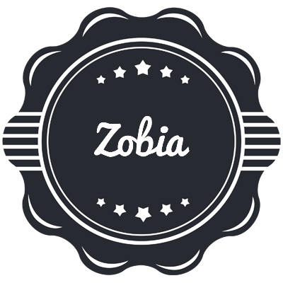 Zobia badge logo