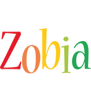 Zobia birthday logo