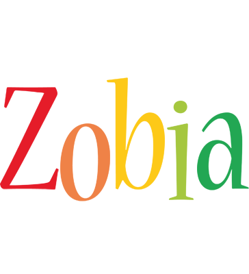 Zobia birthday logo