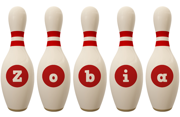 Zobia bowling-pin logo