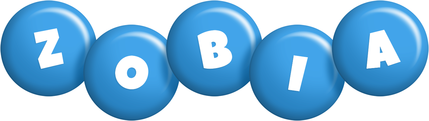 Zobia candy-blue logo