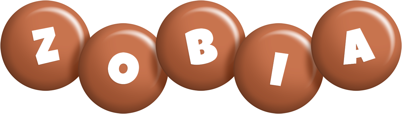 Zobia candy-brown logo