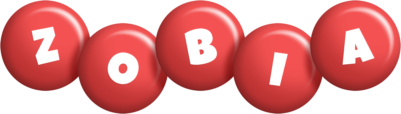 Zobia candy-red logo
