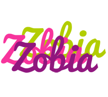 Zobia flowers logo