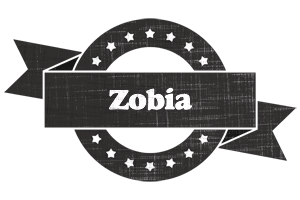 Zobia grunge logo