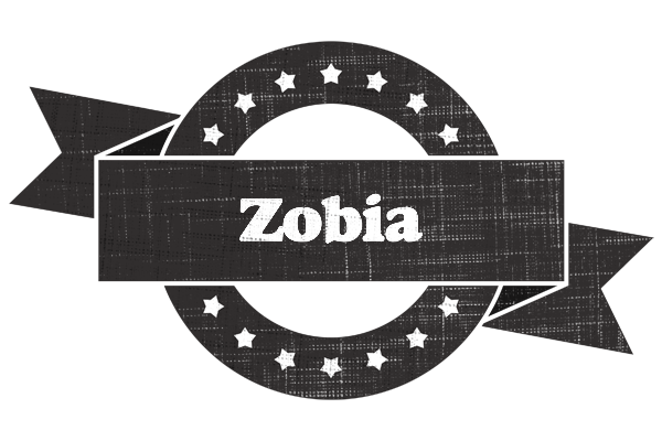 Zobia grunge logo