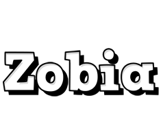 Zobia snowing logo