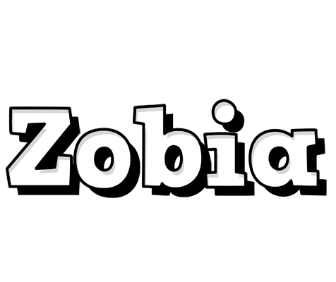 Zobia snowing logo