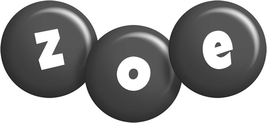 Zoe candy-black logo