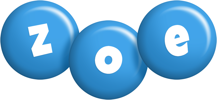 Zoe candy-blue logo