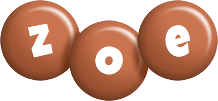 Zoe candy-brown logo
