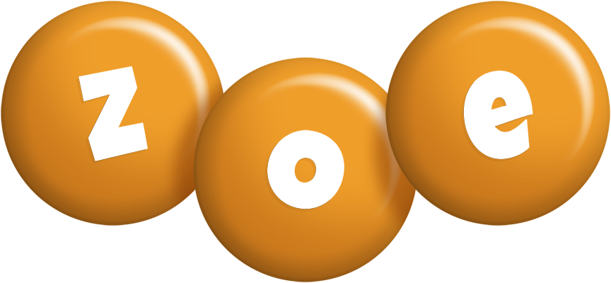 Zoe candy-orange logo