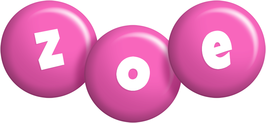 Zoe candy-pink logo