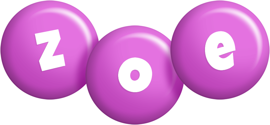 Zoe candy-purple logo