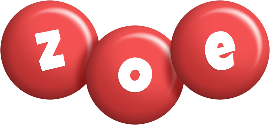 Zoe candy-red logo