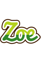 Zoe golfing logo