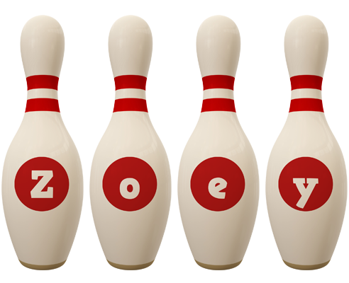 Zoey bowling-pin logo