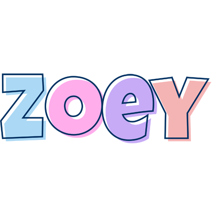 Zoey pastel logo