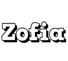 Zofia snowing logo