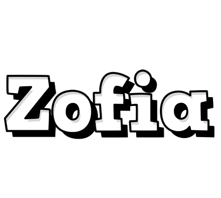 Zofia snowing logo