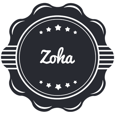 Zoha badge logo