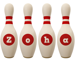 Zoha bowling-pin logo