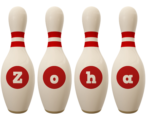Zoha bowling-pin logo