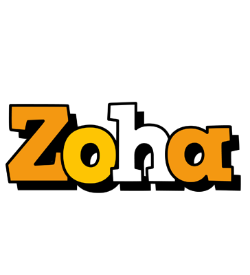 Zoha cartoon logo