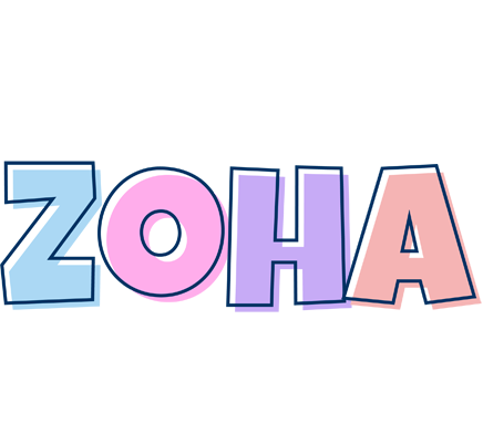 Zoha pastel logo