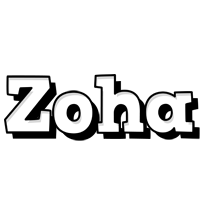 Zoha snowing logo