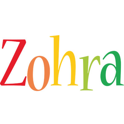 Zohra birthday logo