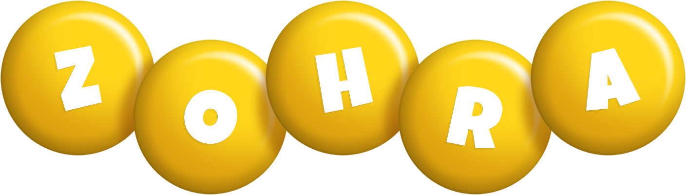 Zohra candy-yellow logo