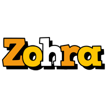 Zohra cartoon logo