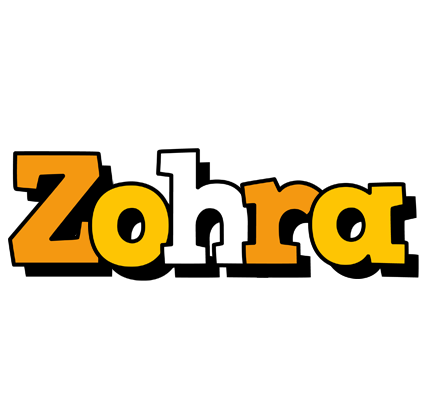 Zohra cartoon logo