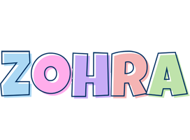 Zohra pastel logo