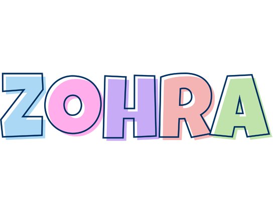 Zohra pastel logo