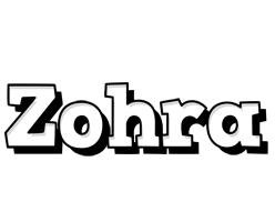 Zohra snowing logo