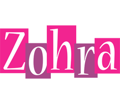 Zohra whine logo