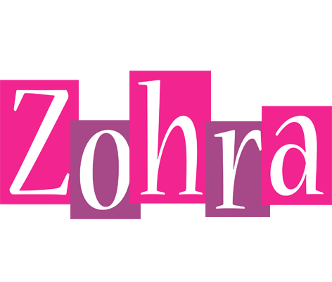 Zohra whine logo
