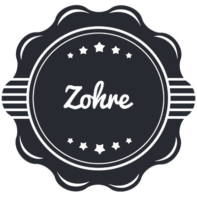Zohre badge logo